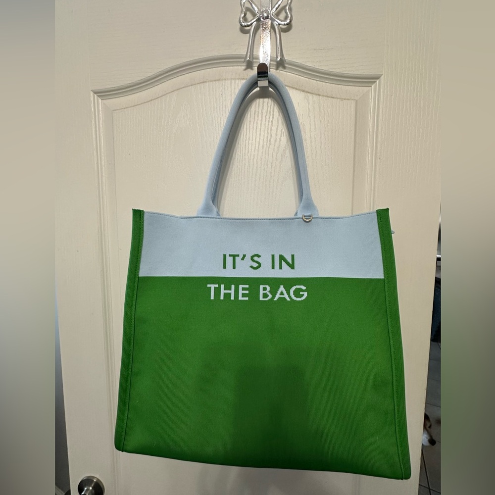 Kate Spade Green and Light Blue Tote